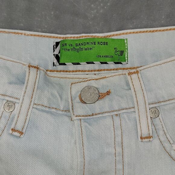 Sandrine Rose SR x Free People The Virgin Label Shorts Zipper Sides Size 24 New - Picture 7 of 13